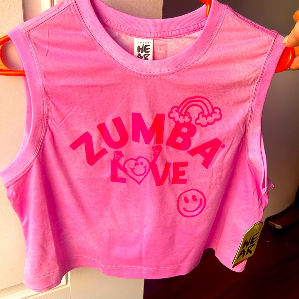 Zumba love high neck crop tank